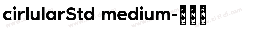cirlularStd medium字体转换
